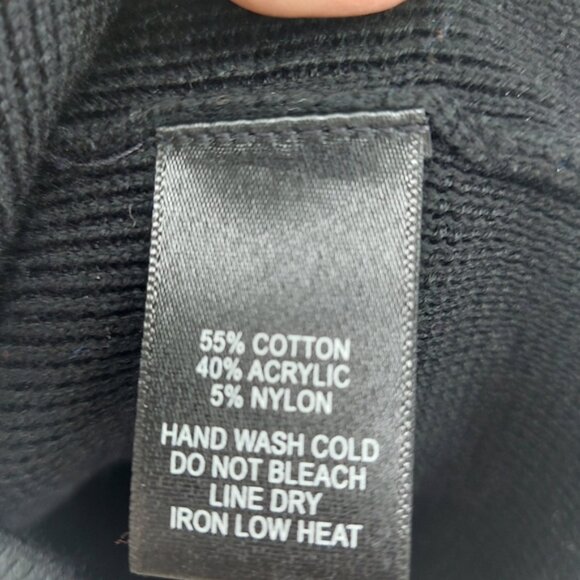 Lulu's Black Long Sleeve Bodycon Knit Dress Size XS - Picture 7 of 9